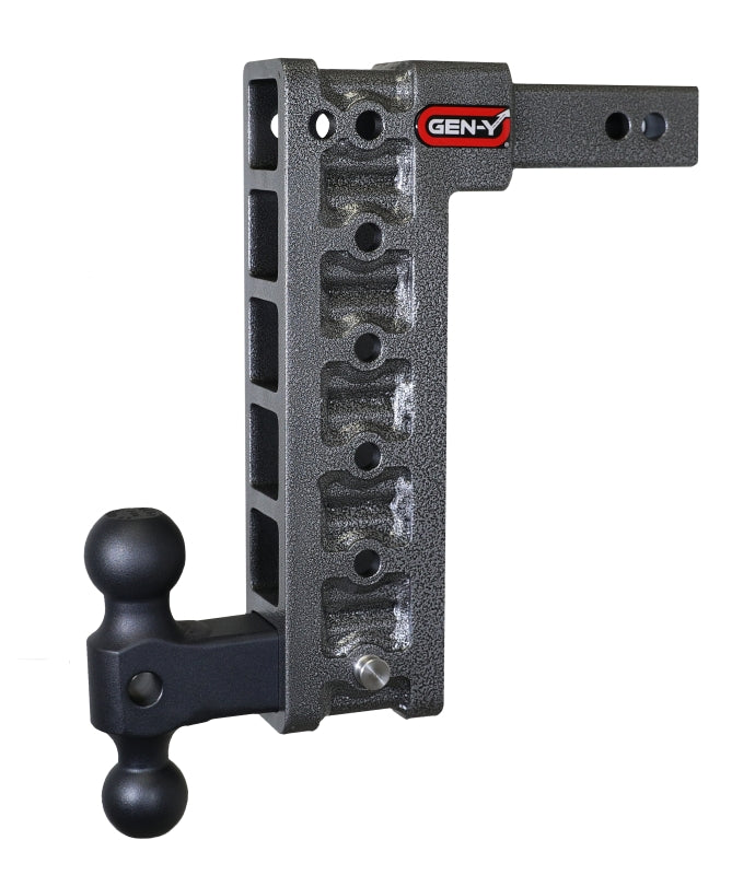 GEN-Y Hitch Gen-Y Mega Duty 2in Shank 12.5in Drop 10K Hitch w/Dual-Ball (Use w/Stabilizer Kit GH-0100)