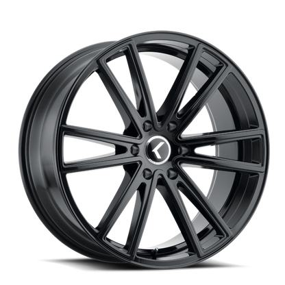 Kraze Wheels Kraze KR190 Lusso 22x8.5 / 5x120 BP / 38mm Offset / 74.1mm Hub Gloss Black Wheel