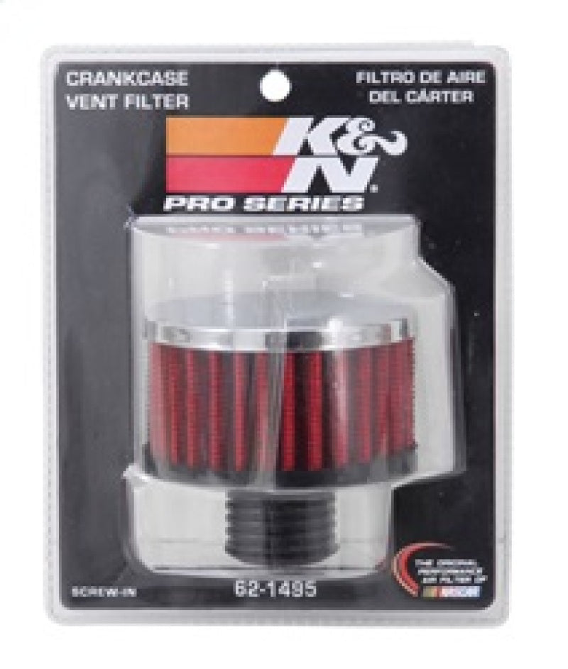 K&N Engineering K&N .5in Flange ID x 3in OD x 3.25in H Rubber Base Crankcase Vent Filter