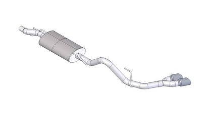 CORSA Performance Corsa 2011-2014 Ford F-150 EcoBoost 3.5L V6 Black Sport Cat-Back Exhaust
