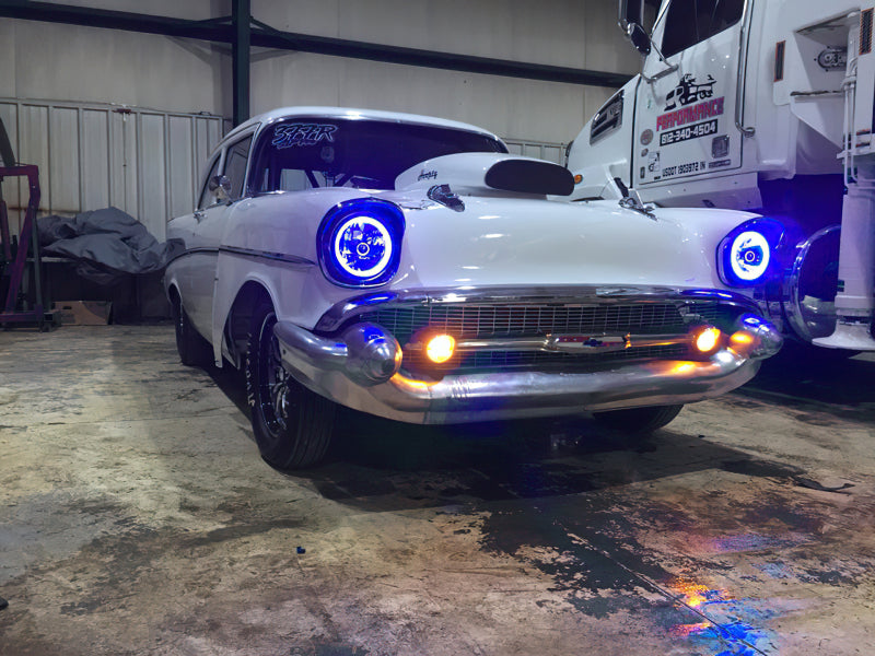 ORACLE Lighting Oracle Pre-Installed Lights 7 IN. Sealed Beam - Blue Halo