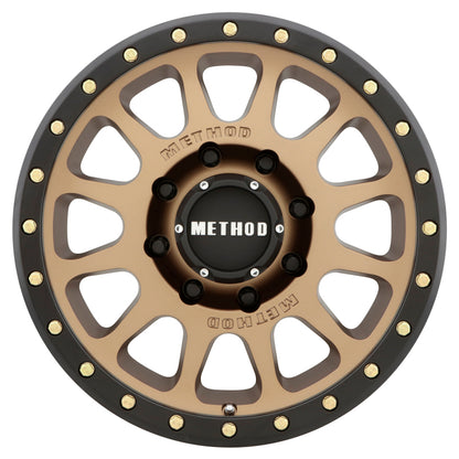 Method Wheels Method MR305 NV HD 18x9 +18mm Offset 8x6.5 130.81mm CB Method Bronze/Black Street Loc Wheel