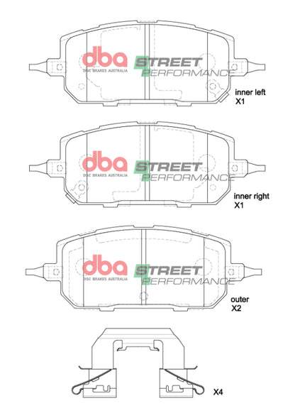 DBA 2021+ Mazda MX30 SP Performance Front Brake Pads