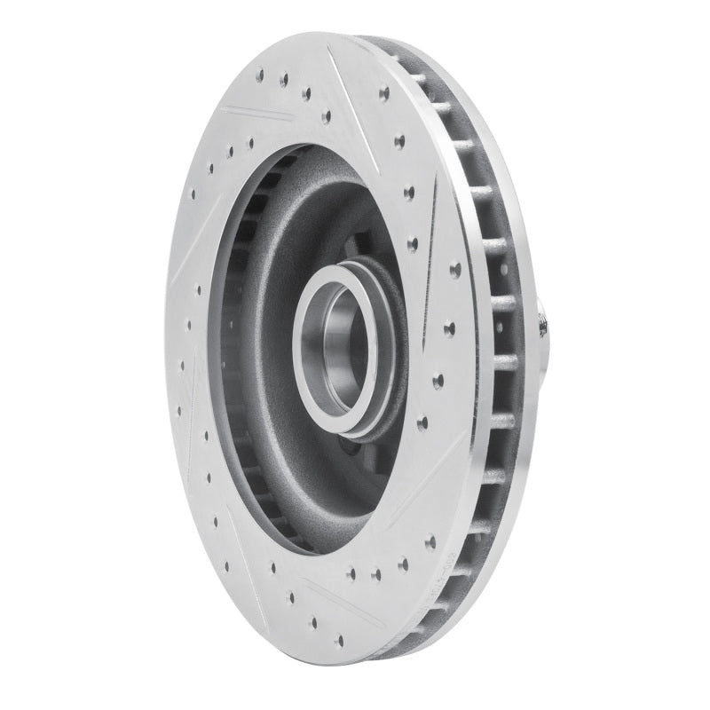 R1 Concepts R1 1969-1996 Buick Riviera Front Left Drilled & Slotted Silver Brake Rotor