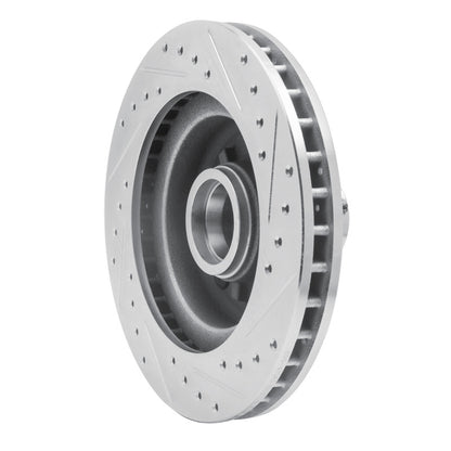 R1 Concepts R1 1969-1996 Buick Riviera Front Left Drilled & Slotted Silver Brake Rotor