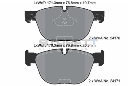 PAGID Racing T8060SP2001 STREET+ Brake Pads