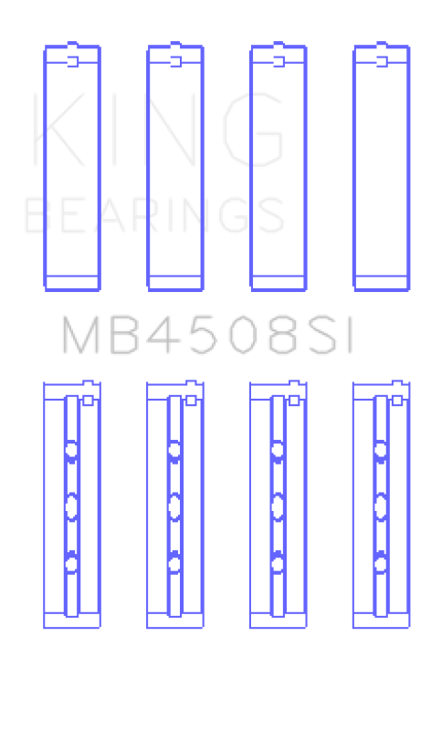 King Engine Bearings Honda J30/J35 (Size +0.75mm) Main Bearing Set