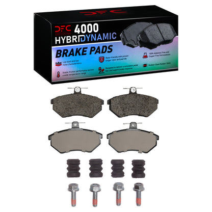 DFC 80-96 Audi 80 Front 4000 HybriDynamic Brake Pads and Hardware Kit