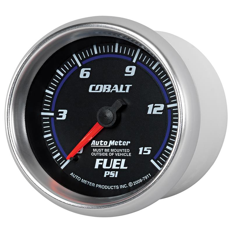 Autometer Cobalt 2-5/8in Mechanical Fuel Pressure Gauge 0-15 PSI