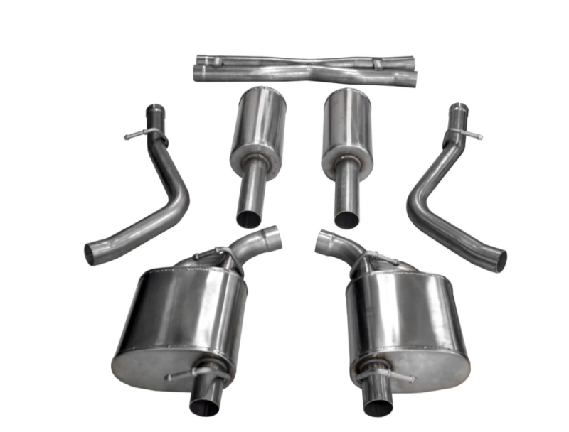 CORSA Performance Corsa 2015-2023 Dodge Challenger 3.6L 2.5in Cat-Back Dual Rear Exit (re-uses stock exhaust bezel)