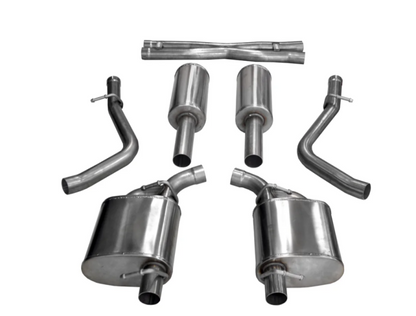 CORSA Performance Corsa 2015-2023 Dodge Challenger 3.6L 2.5in Cat-Back Dual Rear Exit (re-uses stock exhaust bezel)