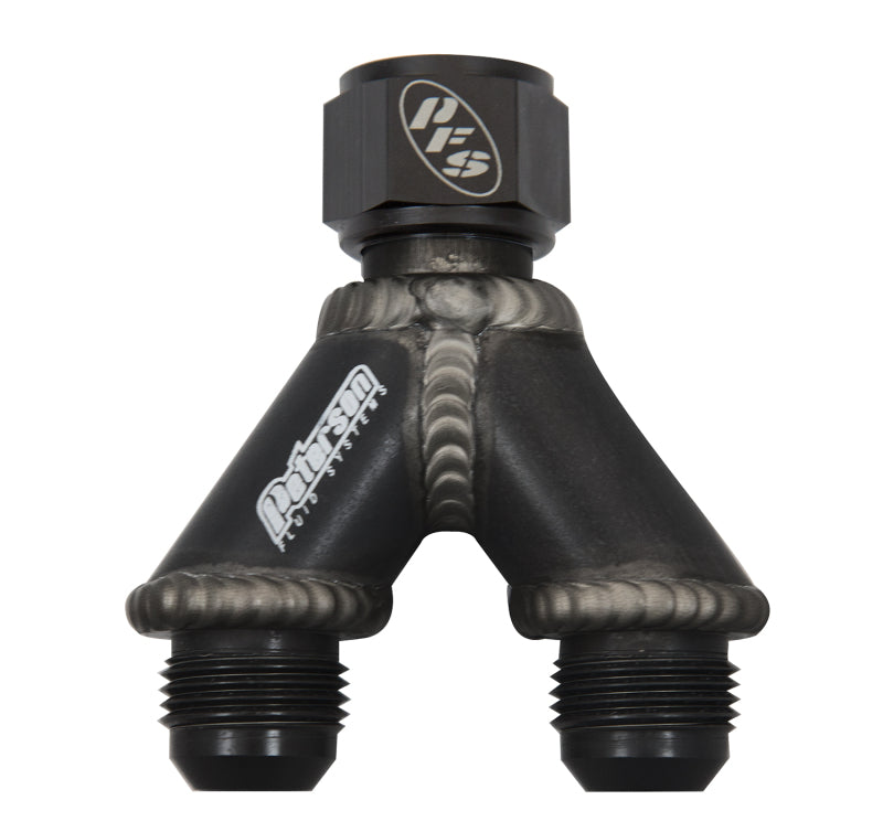 Peterson Fluid Systems Y-Manifold -16AN B-Nut To 12/12