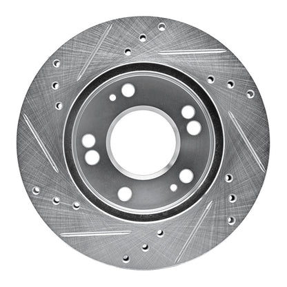 R1 Concepts R1 90-05 Chrysler SEBRING Front Right Drilled & Slotted Silver Brake Rotor