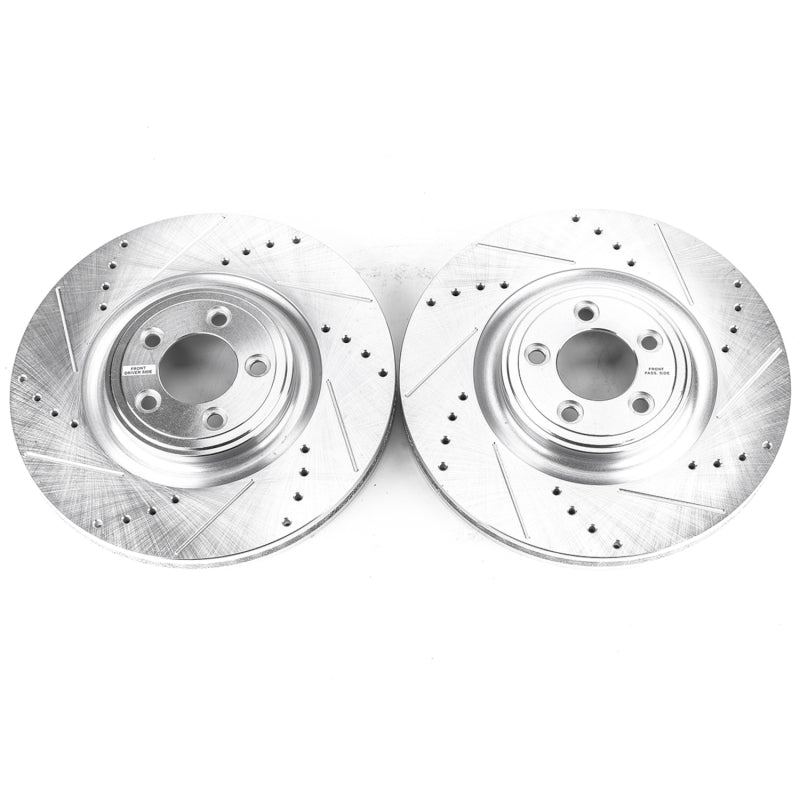 PowerStop Power Stop 14-19 Jaguar F-Type Front Evolution Drilled & Slotted Rotors - Pair