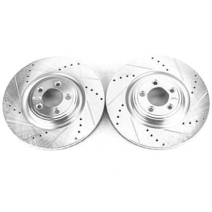 PowerStop Power Stop 14-19 Jaguar F-Type Front Evolution Drilled & Slotted Rotors - Pair