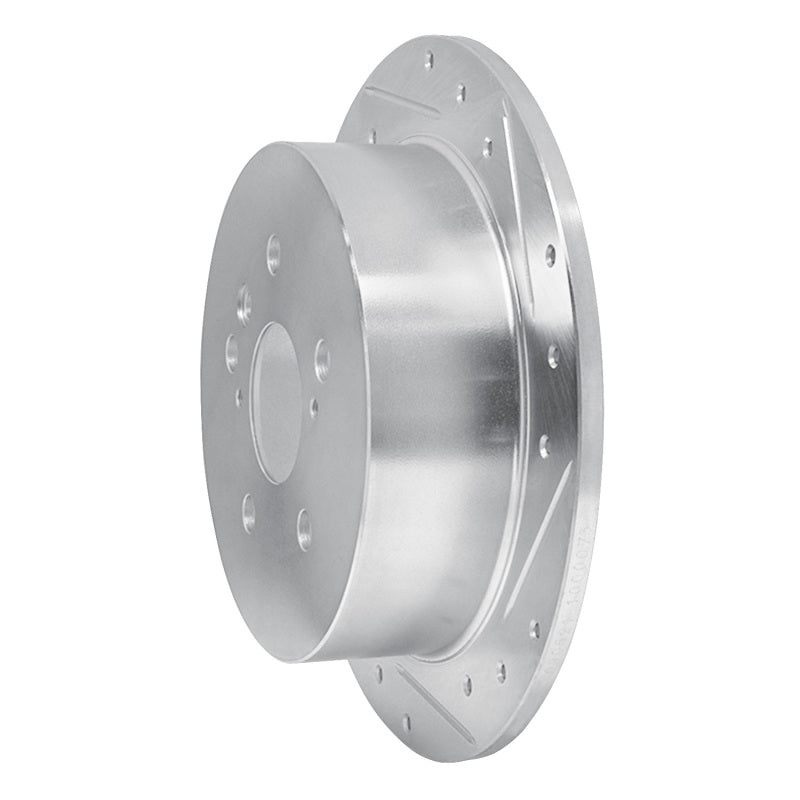 R1 Concepts R1 04-09 Lexus RX350 Rear Right Drilled & Slotted Silver Brake Rotor