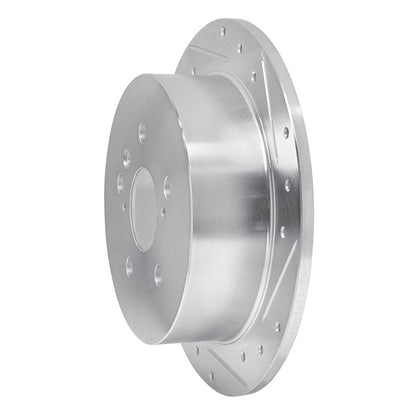 R1 Concepts R1 04-09 Lexus RX350 Rear Right Drilled & Slotted Silver Brake Rotor