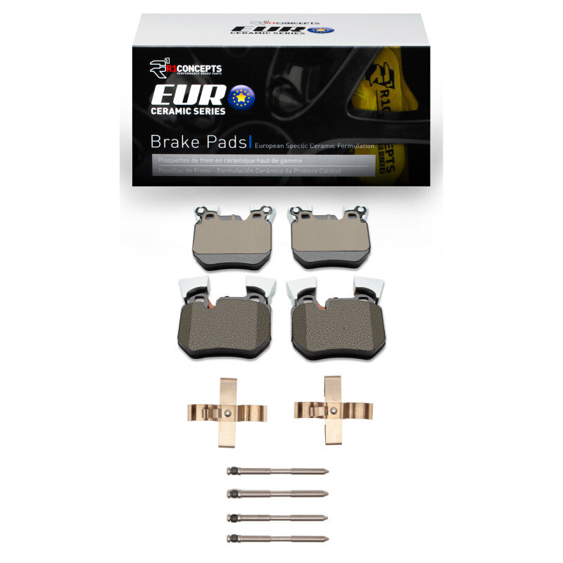 R1 Concepts R1 2006-2013 BMW 135I Rear R1 Euro Ceramic Pads & Hardware Kit