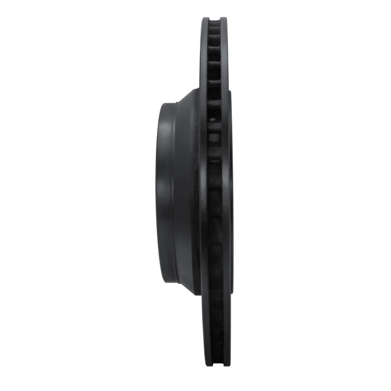 R1 Concepts R1 07-17 Lexus LS460 Right Rear Drilled & Slotted Black Brake Rotor