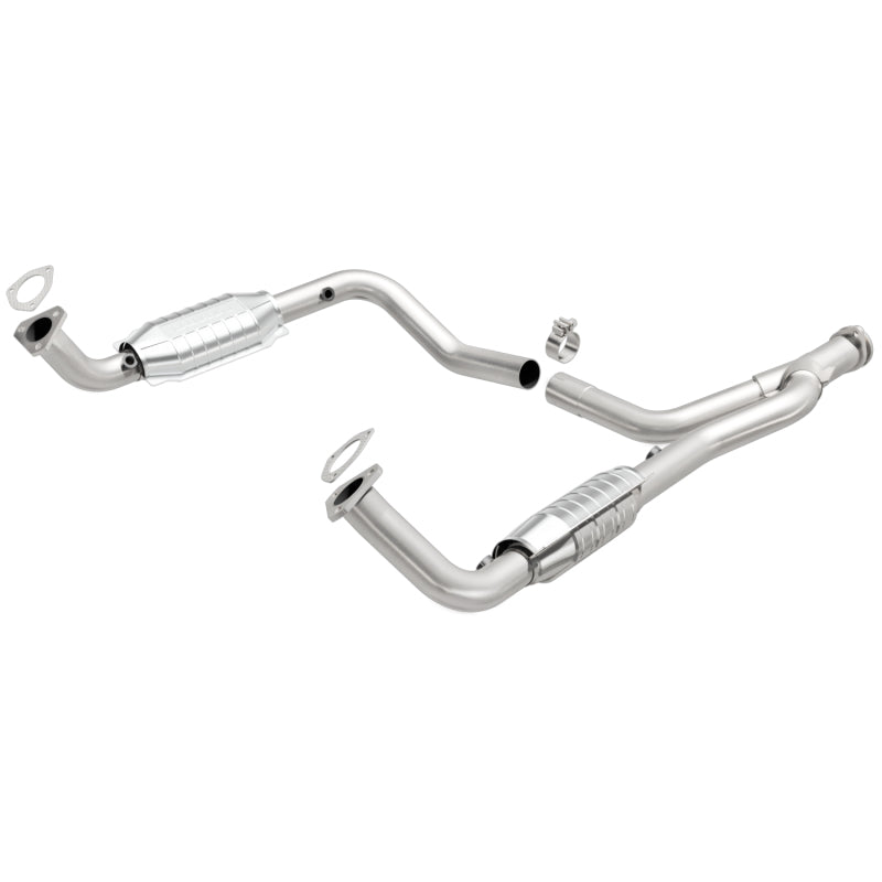 MagnaFlow DF Cat. Conv 95-99 Range Rover 4.0/4.6L GEMS Y-Pipe Assembly *NOT FOR SALE IN CALIFORNIA*