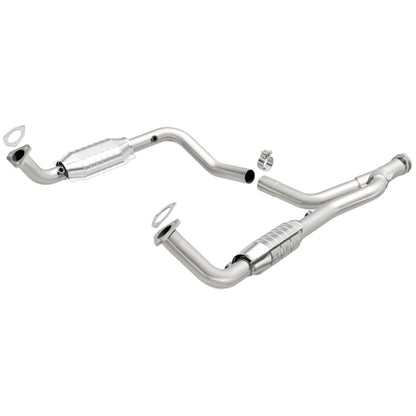 MagnaFlow DF Cat. Conv 95-99 Range Rover 4.0/4.6L GEMS Y-Pipe Assembly *NOT FOR SALE IN CALIFORNIA*