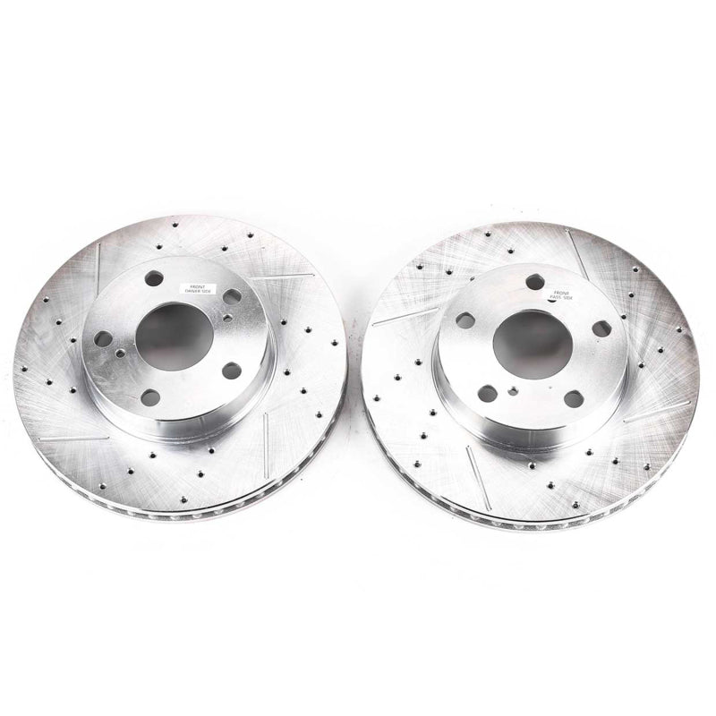 PowerStop Power Stop 05-15 Toyota Tacoma Front Evolution Drilled & Slotted Rotors - Pair
