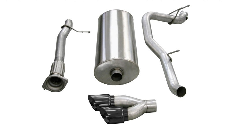 CORSA Performance Corsa 2007-2010 Cadillac Escalade 6.2L V8 3in Cat-Back Single Side w Twin 4in Black Pro-Series Tips