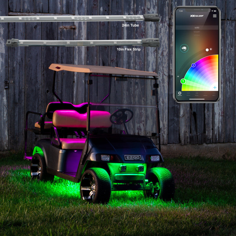 XKGLOW XK Glow LED Golf Cart Accent Light Kits XKchrome Smartphone App