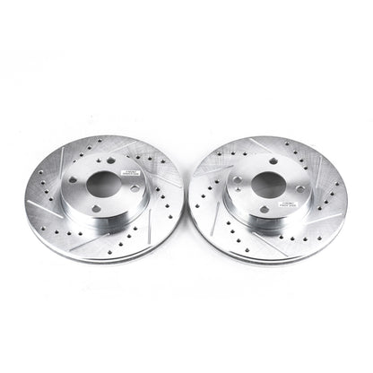 PowerStop Power Stop 94-97 Mazda Miata Front Evolution Drilled & Slotted Rotors - Pair