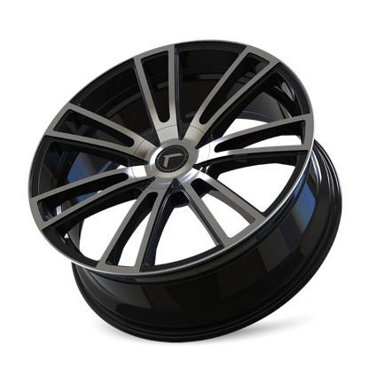 Kraze Wheels Kraze KR183 Spectra 20x8.5 / 5x112/120 BP / 38mm Offset / 74.1mm Hub Gloss Black Machined Wheel