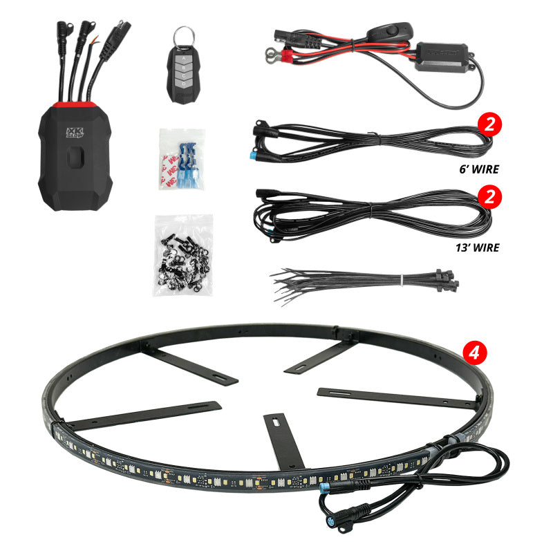 XKGLOW XK Glow XKmax RGBW Wheel Ring Light Kit