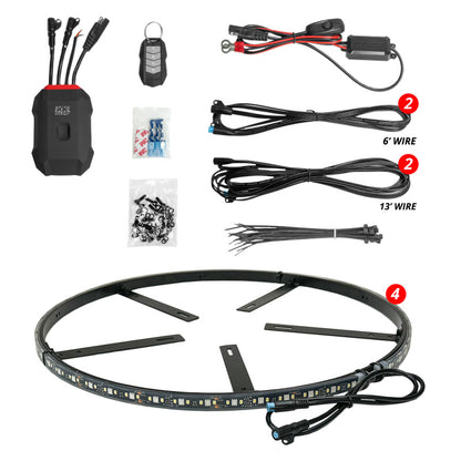 XKGLOW XK Glow XKmax RGBW Wheel Ring Light Kit