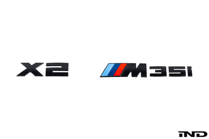 IND U10 X2 M35i Painted Trunk Emblem