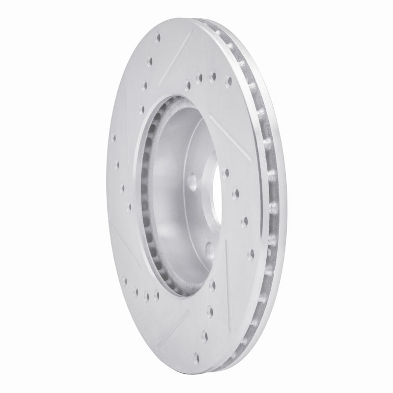 R1 Concepts R1 90-05 Buick Skylark Front Right Drilled & Slotted Silver Brake Rotor