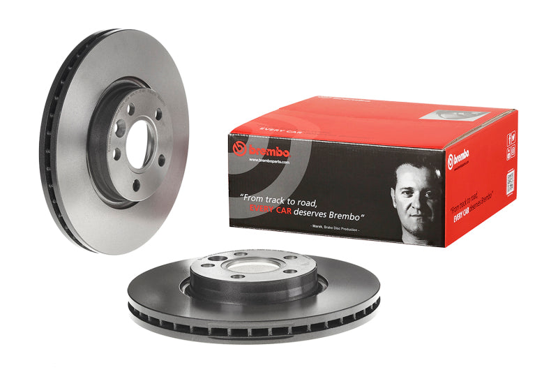 Brembo OE Brembo 12-15 Range Rover Evoque/11-18 Volvo S60 Front Premium UV Coated OE Equivalent Rotor