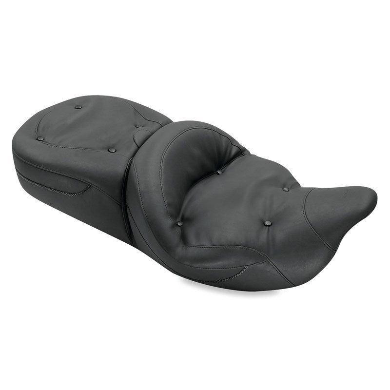 Mustang Motorcycle Mustang 08-21 Harley Electra Glide, Rd Glide, Rd King, Str Glide Touring 1PC Seat Regal - Black