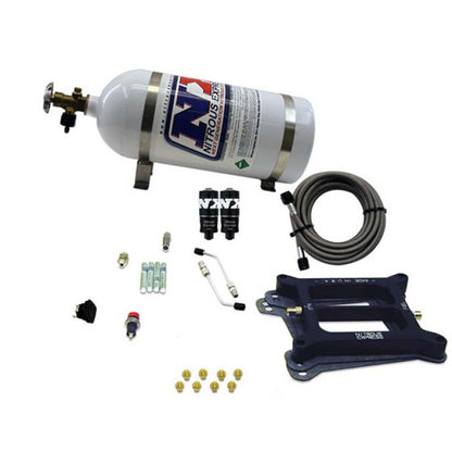 Nitrous Express 4150 Hitman 4-BBL Nitrous Kit (100-200HP) w/10lb Bottle