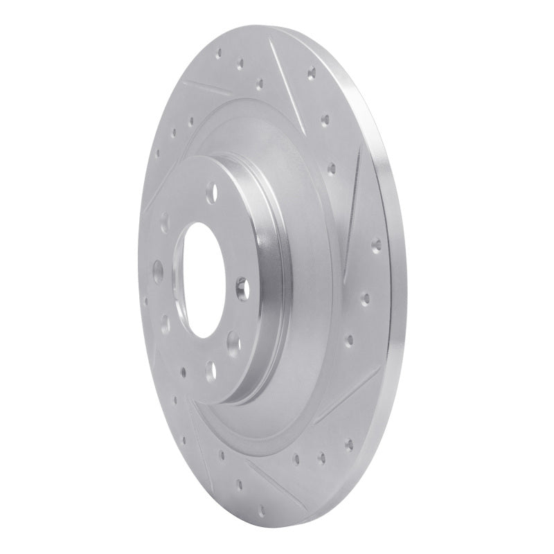 R1 Concepts R1 06-07 Mazda 6 Rear Right Drilled & Slotted Silver Brake Rotor