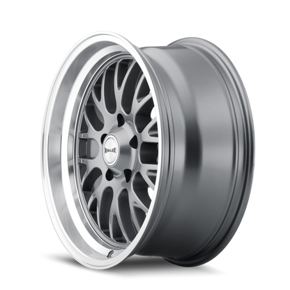 Ridler Wheels Ridler 607 20x8.5 / 5x120.65 BP / 0mm Offset / 83.82mm Hub Gloss Grey Machined Wheel