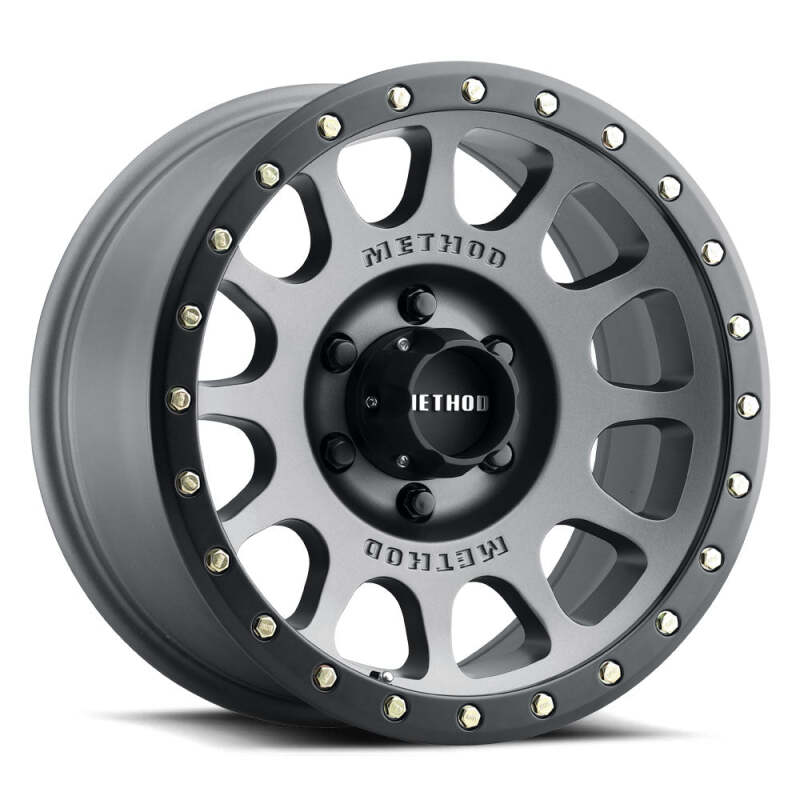 Method Wheels Method MR305 NV 18x9 / +18mm Offset / 6x135 BP / 94mm CB / Titanium - Matte Black Lip Wheel