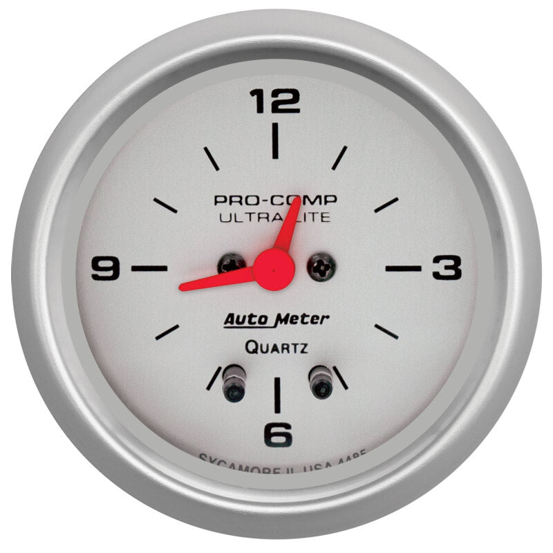 Autometer Ultra-Lite 66.7mm 12V Short Sweep Electronic Clock