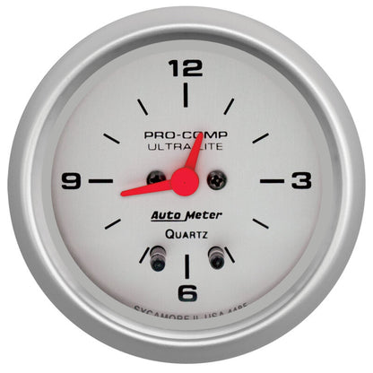 Autometer Ultra-Lite 66.7mm 12V Short Sweep Electronic Clock