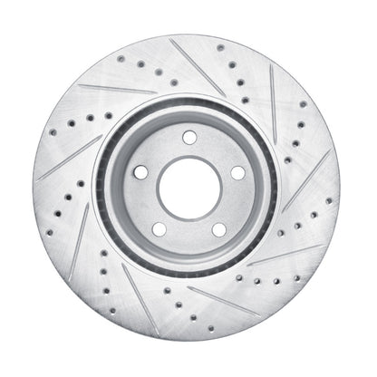 R1 Concepts R1 20-25 Ford BRONCO Sport Front Left Drilled & Slotted Silver Brake Rotor