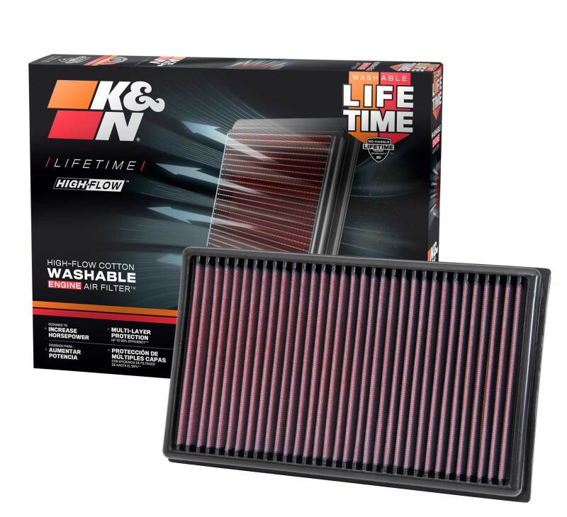 K&N Engineering K&N Replacement Air Filter 12-13 VW Golf VII 1.6L/2.0L DSL / 13 Audi A3 1.6L/2.0L DSL/13 A3 1.8L F/I