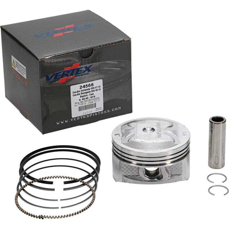 Vertex Pistons Vertex Piston 07-15 Can-Am Outlander 500 4x4 500cc Cast Replica Piston Kit