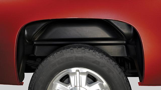 Husky Liners 07-13 Chevy/GMC Silverado/Sierra Black Rear Wheel Well Guards