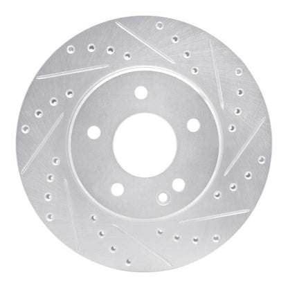 R1 Concepts R1 94-97 Mercedes-Benz C230 Front Right Drilled & Slotted Silver Brake Rotor