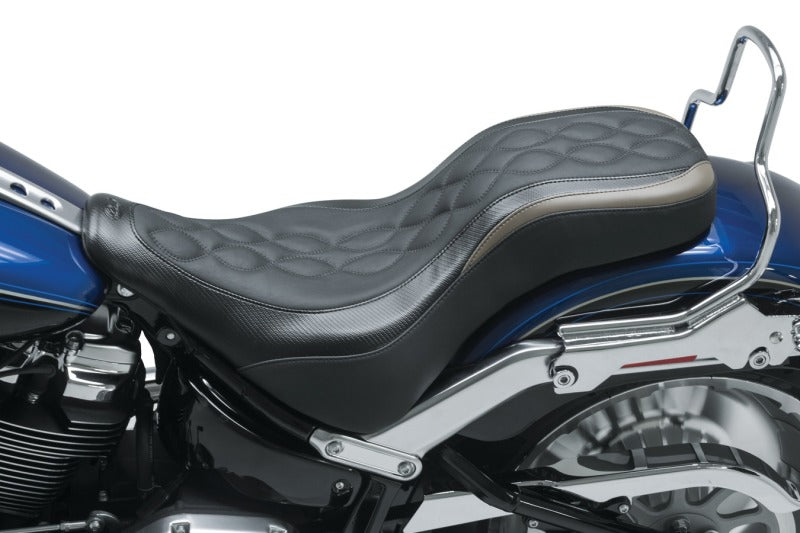 Mustang Motorcycle Mustang 18-23 Harley Fat Boy DayTripper 1PC Seat - Black