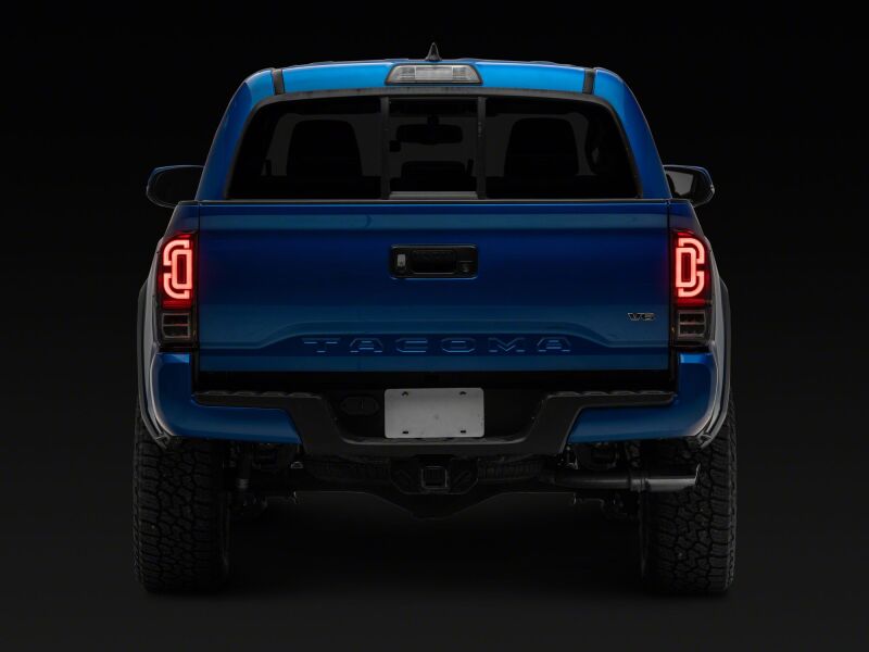 Raxiom 16-23 Toyota Tacoma XW Series Sequential LED Tail Lights- Black Housing- Clear Lens