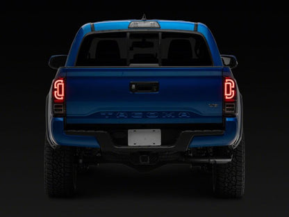 Raxiom 16-23 Toyota Tacoma XW Series Sequential LED Tail Lights- Black Housing- Clear Lens